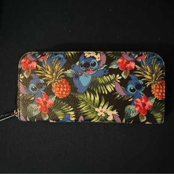 Disney Loungefly Tropical Stitch Backpack and Wallet Set - Picture 3 of 6